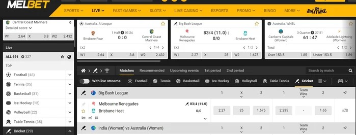 Betting on sports at Melbet ph com