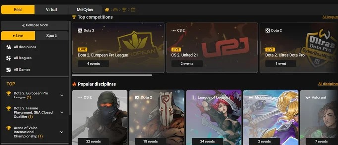 Malbet cybersports betting